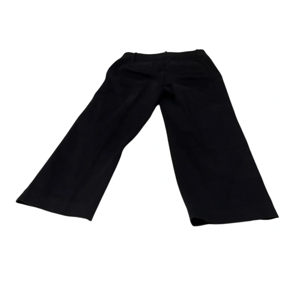 Talbots Navy Wide-Leg Chino Pants 12 Petite - Picture 3 of 7
